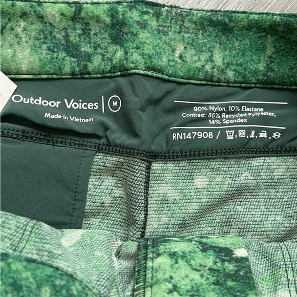 NWT Outdoor Voices Green Smoke Marble Rectrek Skirt Sz medium Mini Skirt Women’s - Picture 6 of 11